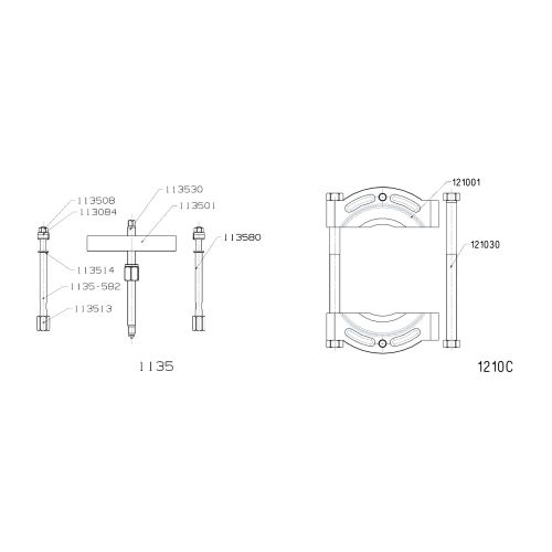 EXTRACTOR FORZA PUENTE Y GUILLOTINA SERIE 1100-1200